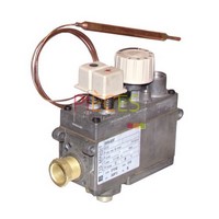 Bloc Combustioniné 0.710.162 - AUER : B1238357, 1 Bouton Thermostatique à bulbe sans régulateur, Pression  entrée 50 mBars, Particularité: sans piezo