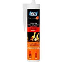Cartouche de 310 ML prête à l'emploi Colle mastic réfractaire à base de silicates alcalins et de charges réfractaires sans amiante. Elle permet la fixation de pièces soumises à de fortes températures.