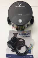 Alpha 2 L - 25-60 (Ce circulateur remplace avantageusement les modèles 25-40/130 et 25-50/130 - QUI PEUT LE PLUS PEUT LE MOINS !!) entraxe 130 - GRUNDFOS: Pour chauffage domestique. Type 25-60-130. Raccords 40/49. Classe énergétique A. Arbre et paliers radiaux en céramique.  Siège de palier en acier inoxydable. Rotor et chemise de rotor en acier inoxydable ferritique.Corps du circulateur en fonte. Connecteur électrique embrochable. Montage sur chaudières REMEHA Quinta 10/25/30 Solo W 10/21/28.