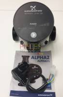 Alpha 2 L - 25-60 (Ce circulateur remplace avantageusement les modèles 25-40/130 et 25-50/130 - QUI PEUT LE PLUS PEUT LE MOINS !!) entraxe 130 - GRUNDFOS: Pour chauffage domestique. Type 25-60-130. Raccords 40/49. Classe énergétique A. Arbre et paliers radiaux en céramique.  Siège de palier en acier inoxydable. Rotor et chemise de rotor en acier inoxydable ferritique.Corps du circulateur en fonte. Connecteur électrique embrochable. Montage sur chaudières REMEHA Quinta 10/25/30 Solo W 10/21/28. - Référence : 