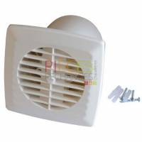 Extracteur extra-plat temporisé blanc, avec clapet anti-retour. Puissance : 11 Watt. Débit : 90 m3/h. Diamètre rejet : 100 mm. 230V 50Hz