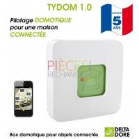 Le TYDOM 1.0 grâce à son application  permet d'utiliser un smartphone ou une tablette pour piloter de chez soi ou à distance, comme le Chauffage, les Volets roulants, les éclairages, l'alarme, etc... - Compatible TYBOX 137 & 33