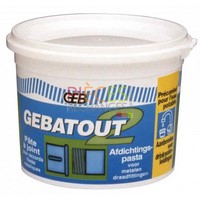 Pâte d'étanchéité filets - GEBATOUT (Pot 500 grammes) - Pâte verte à utiliser avec de la filasse, pour l'étanchéité des filets pour eau chaude, Froide, vapeur (sauf Oxygène) À utiliser sans filasse pour le Gaz TEMPÉRATURE :Jusqu'à +135°C Ne sèche pas .