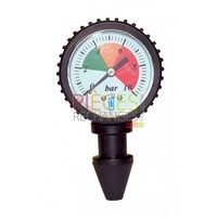 Manomètre  - Pression  de Robinet, vérification  de la Pression  d'eau Pression  connue en quelques secondes, Plage de 0 à 10 Bars, Sans Joint, Sans clé, Sans vissage, juste Par emboitement du cône de mesure