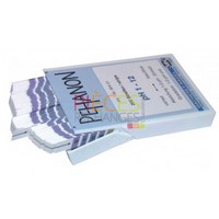Boîte de 100 languettes PEHANON Spécial pour la mesure du PH des solutions colorées. Chaque languette Porte l'échelle de couleur et une pastille imprégnée d'indicateur. PH de 1 à 12