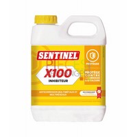 Sentinel X100: Chauffage central inhibiteur de tartre Bidon de 1L, à utiliser en complément du X400  (existe en bidon de 20L) - Référence : 