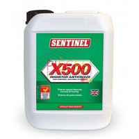 Sentinel X500: est un antigel et inhibiteur polyvalent destiné à la Protection  Contre le gel, la corrosion, l'entartrage et la prolifération  bactérienne dans les installations de Chauffage y compris celles comportant des émetteurs en aluminium. Bidonde 5L. (existe en bidon de 20L)