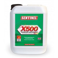 Sentinel X500: est un antigel et inhibiteur polyvalent destiné à la Protection  Contre le gel, la corrosion, l'entartrage et la prolifération  bactérienne dans les installations de Chauffage y compris celles comportant des émetteurs en aluminium. Bidonde 5L. (existe en bidon de 20L) - Référence : 