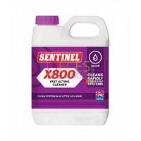 Sentinel X800 JETFLO: Il élimline les dépôts de magnétite et de calcaire des Corps de chauffe, radiateurs et Circuits. Il agit en profondeur comme un agent dispersant dans des conditions de pH neutre. Respecte l'environnement. Bidon de 1L