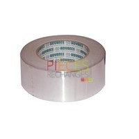 Rouleau aluminium adhésif 50mm, Retardant de Flamme Très bonne tenue en température Permet de JoInter les faces métallisées des pare vapeur sur laine de verre ou Laine de roche Etanche les conduits aluminium Température : -20°C à +110°C  longueur  : 50m