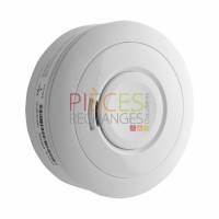 Détecteur de fumée sans fil. Cellule sensible optique. Sirène intégrée. Voyant à led pour les opérations, le signal de batterie faible/les besoins de maintenance. Pile d'une durée de vie de 5 ans. 120X45 mm