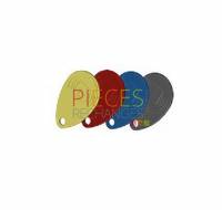 Badges sans contact. Disponible en pack contenant les couleurs jaune, rouge, bleu et noir.