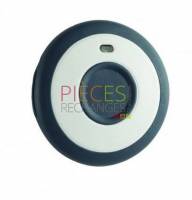 Bouton panique sans fil. Toucher tactile. La LED indique que l'alerte à été envoyée. Résistant à l'eau (IP97). 1 pile (CR2032 durée de vie de 4 ans) fournie. 40x14,5 mm