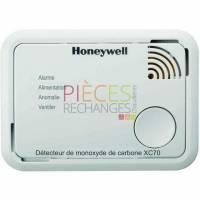 Détecteur de monoxyde de carbone HONEYWELL XC70 destiné à la surveillance de présence de monoxyde de carbone dans une pièce, résidence principale ou secondaire, caravane, bateau, etc. Technologie de détection incomparable, à cellule électrochimique. Simplicité dinstallation et dutilisation. Fonction de réglage automatique du capteur pour une précision totale. Fonction dautotest continu. Inviolable, batterie au Lithium scellée. Aucun capteur à remplacer, aucun branchement secteur nécessaire, aucune maintenance.

Fixation incluse, Dimensions: 100 x 72 x 36 mm